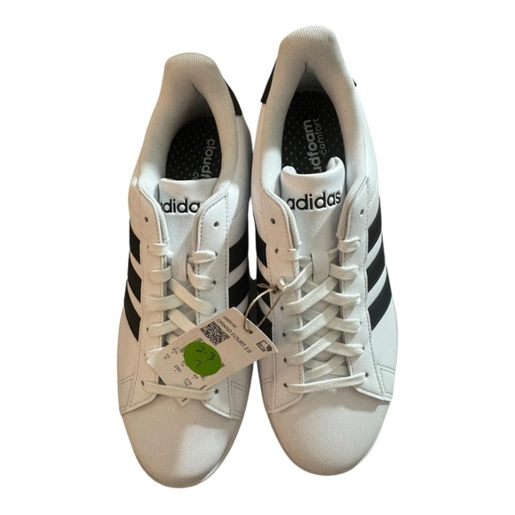 adidas Cloudfoam White and Black Sneakers - Picture 7 of 10